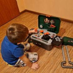Kruzzel Dječja prijenosna radionica sklopivi radni stol s alatima u koferu