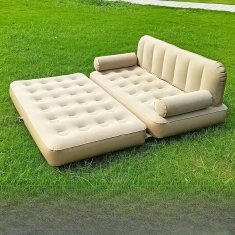 HOME & MARKER® Napuhavajući kauč na sklapanje, višenamjenski zračni ležaj za kampiranje i dom | SOFLINKA