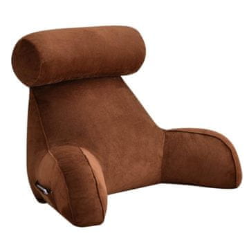 HOME & MARKER® Veliki jastuk za leđa 75×40×40 cm, potpora kralježnici, periva presvlaka, idealan za čitanje i opuštanje | HUGIREST