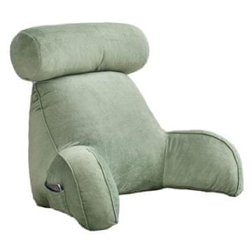 HOME & MARKER® Veliki jastuk za leđa 75×40×40 cm, potpora kralježnici, periva presvlaka, idealan za čitanje i opuštanje | HUGIREST