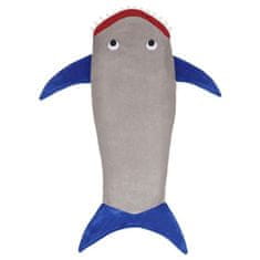 JOJOY® Plišana dječja deka s repom morskog psa, svjetleća mekana odeja 100x43 cm | MERMAIDREAM Morski pas