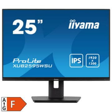 iiyama ProLite XUB2595WSU-B5 63,5cm (25") WUXGA 16:10 IPS VGA/HDMI/DP zvučnici monitor