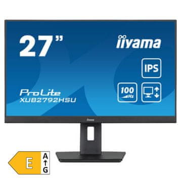 iiyama ProLite XUB2792HSU-B6 68,6cm (27") FHD IPS 100Hz HDMI/DP zvučnici crni monitor