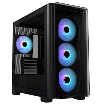 ASUS A23 PLUS ARGB micro-ATX kućište s prozorom, BTF, crno