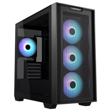 ASUS A21 PLUS RGB micro-ATX kućište s prozorom, BTF, crno