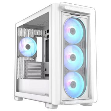 ASUS A23 PLUS ARGB micro-ATX prozor BTF bijelo kućište