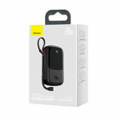 BASEUS Prijenosna baterija 20.000 mAh 20W PowerBank Lightning crna PPQD060201