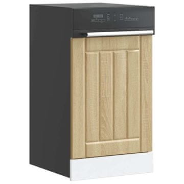 Vidaxl Panel za perilicu posuđa, Lucca, hrast Sonoma, materijal na bazi drva