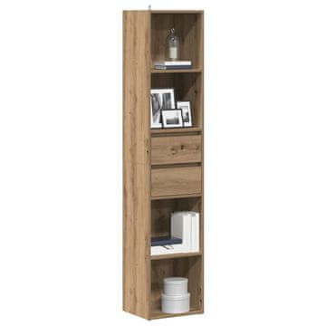 Vidaxl Polica za knjige Artisan hrast 36x30x171 cm