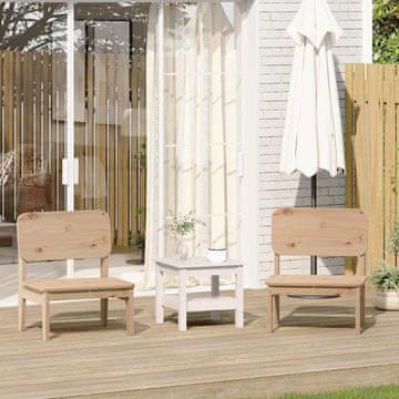 Vidaxl Vrtne stolice, set od 2, 60x52,5x72 cm, masivno borovo drvo