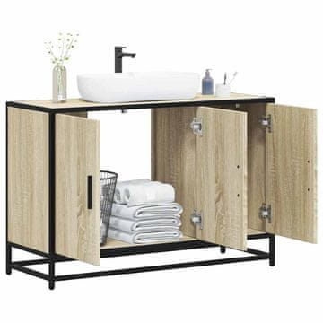 Vidaxl Ormarić za umivaonik, boja hrasta Sonoma, 90x33x60 cm