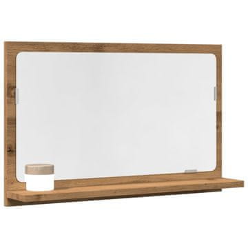 Vidaxl Kupaonski ormarić s ogledalom, Artisan hrast, 60x11x37 cm