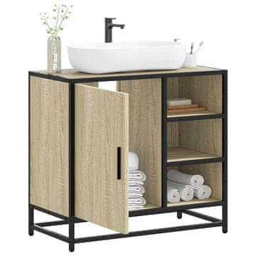 Vidaxl Ormarić za umivaonik, Sonoma hrast, 65x33x60 cm