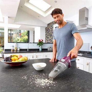 BLACK Ručni usisavač Black & Decker NVC115W, 3.6V, 0.385L, ljubičasti/sivi