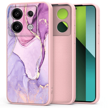 Onasi Silikonska maskica Marmor za Xiaomi Redmi 14c / Poco C75 - roza