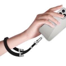 Tech-protect Wrist Strap vezica za mobitel, crno/srebro