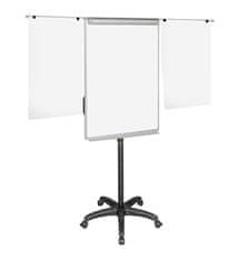 Bi-Office Samostojeća ploča Maya Mobile 70x102 cm Alu, magnetska, s izvlačnim rukama, crni
