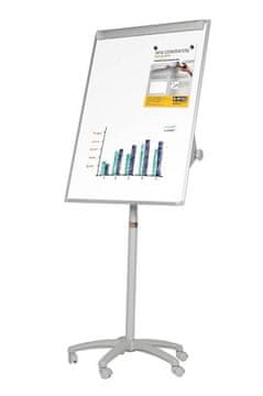 Bi-Office Samostojeća ploča Maya Mobile 70x102 cm Alu, magnetska, sivo postolje