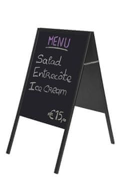 Bi-Office A-ploča 60 x 90 cm, crna za pisanje kredom