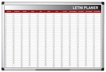 Bi-Office Godišnji planer, 60 x 90 cm magnetski