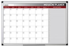 Bi-Office Mjesečni planer, 60 x 90 cm magnetski
