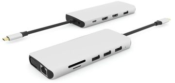 eSTUFF USB-C hub, 12-u-1