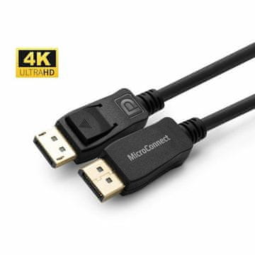 MicroConnect Kabel 4K DisplayPort 1.2, 15m 4K60Hz, 21,6Gbps