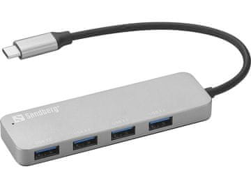 Sandberg Adapter USB-C na 4x USB 3.0 SAVER
