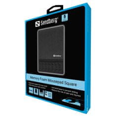 Sandberg Podloga za miš s naslonom za zapešće memorijska pjena, 25 x 18 cm