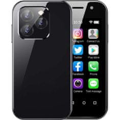 Netscroll Mini pametni telefon za djecu, podrška za Google aplikacije, WiFi, GPS, Bluetooth, 7.6 cm zaslon, dvostruki SIM, zaštitna maska, roditeljski nadzor, SmartPhone