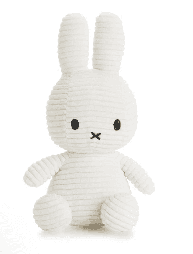 Bon Ton Toys Mekana igračka zečić Miffy ECO Corduroy, 50 cm, prljavo bijela (867)