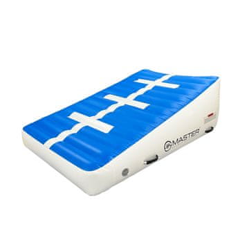 Master Prostirka za nagib klin za napuhavanje 180 x 120 x 20-65 cm - plavo - bijela