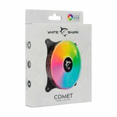 White Shark ventilator 12x12x2,5 cm 12V 4p 1250-04-V ARGB COMET