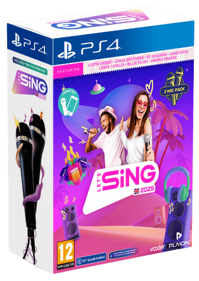 Igra Plaion Let&#39;s Sing 2025 Double Mic Bundle (PS4)