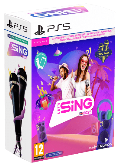 Igra Plaion Let&#39;s Sing 2025 Double Mic Bundle (PS5)