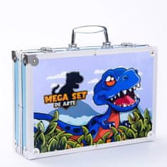 MG Art Suitcase Dino pribor za slikanje u koferu 145kom, plava