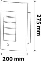 Avide Vanjska zidna svjetiljka (9570868) MORRO 1xE27 IP44 pir sensor, antracit