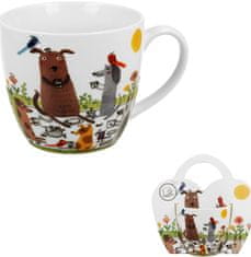 Duo Šalica Psić na pikniku, 460 ml, porculan, u elegantnom poklon pakiranju, 3876