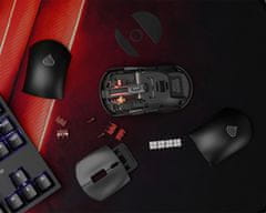 Genesis Zircon XIII bežični miš, gaming, 26,000DPI, 2,4 GHz/USB-C, 7 tipki, baterija, crna