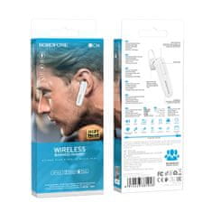Borofone BC36 Bluetooth Handsfree slušalica, bijela