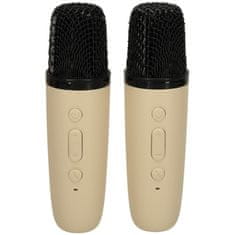 MG Sing Set Bluetooth Karaoke mikrofoni + zvučnik, bež