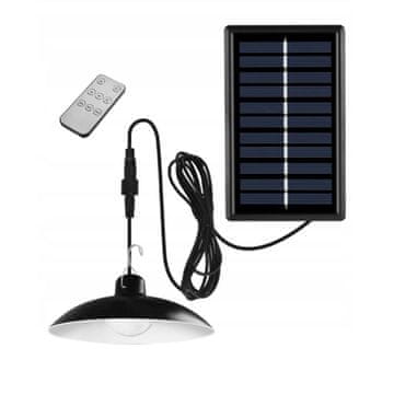 Bass Polska Solarna ulična svjetiljka s daljinskim upravljačem, luster, okrugla