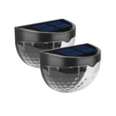 Netscroll Komplet dviju vodootpornih LED solarnih vrtnih svjetiljki za stepenice terasu ogradu i stazu, DecorativeLights