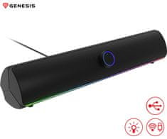 Helium 312BT računalni zvučnik / soundbar, STEREO, 10W, BT5.2, RGB LED, USB-A