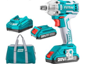 Total Akumulatorski udarni ključ TIWLI2001 udarni ključ, 1/2", bez četkica, 20V Li-ion (2x), 2000mAh, industrijski