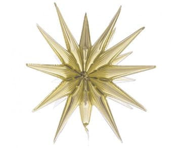 GoDan 3D folijski balon Star boje šampanjca 50 x 46 cm FG-G3SZ