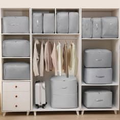 HOME & MARKER® Samokompresijski organizator za odjeću, ušteda do 40 % prostora, vodootporan s ručkama | PACKMAX, L