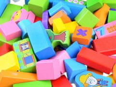 JOKOMISIADA Šarene drvene kocke Farma 100kom ZA3565