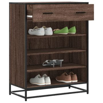 Vidaxl Ormarić za cipele smeđi hrast 75x38x97,5 cm