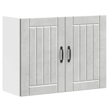 Vidaxl Kuhinjski zidni ormarić Lucca boja betona konstruirano drvo